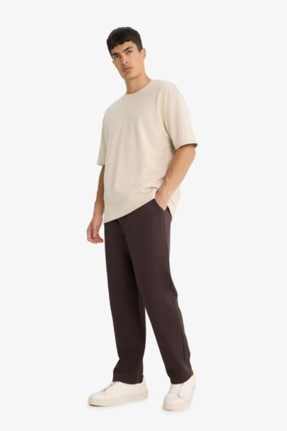 Pantalon de survêtement à poches Coupe droite Coupe régulière