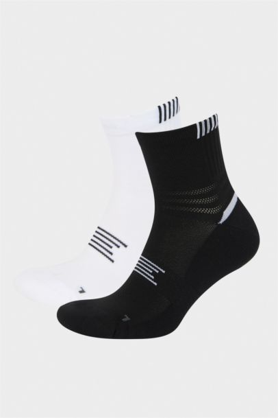 Erkek Dikişsiz 2'li Havlu Teknik Premium Uzun Spor Çorap