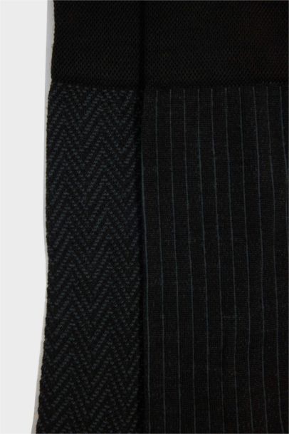 جوارب طويلة رجالي خفيف - قطعتين