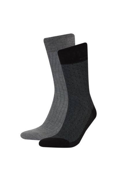 Erkek Dikişsiz Ultra Soft 2'li Bambu Premium Uzun Çorap