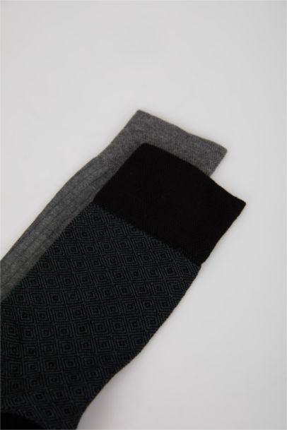 Erkek Dikişsiz Ultra Soft 2'li Bambu Premium Uzun Çorap