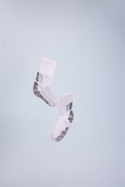 Erkek Dikişsiz Taban Altı Kaydırmaz Baskılı Havlu Premium Uzun Spor Çorap