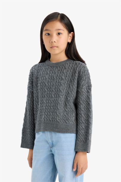 Girl Standard Fit Crew Neck Pullover