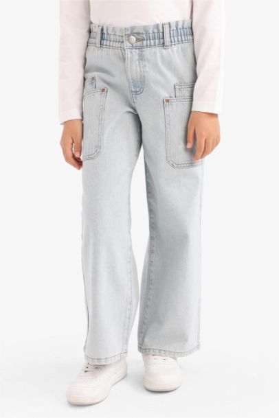 Paperbag Fit Denim Trousers