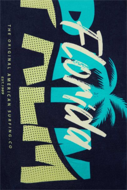 Man Printed Cotton Beach Towel