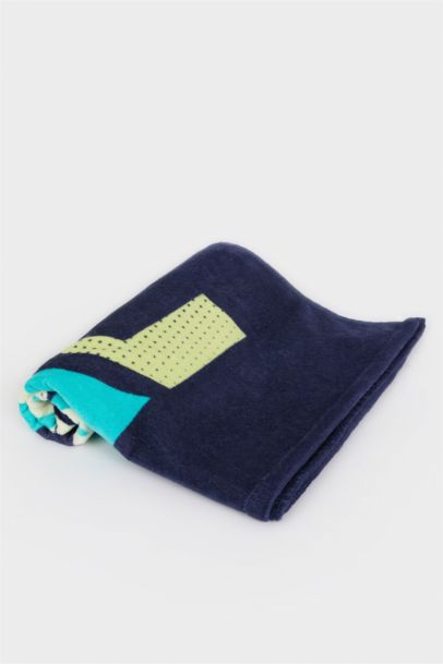 Man Printed Cotton Beach Towel