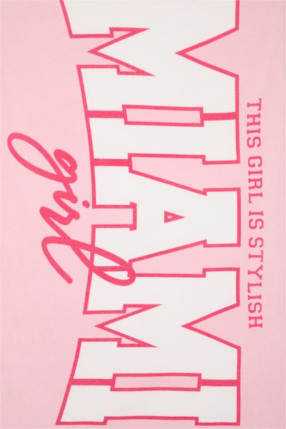 Desenli Dokuma Plaj Havlusu Kız Çocuk