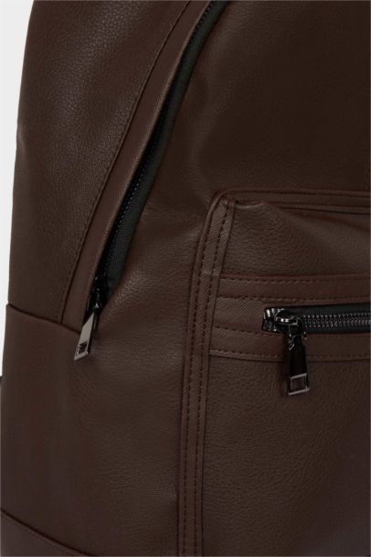 Erkek Suni Deri Sırt Çantası