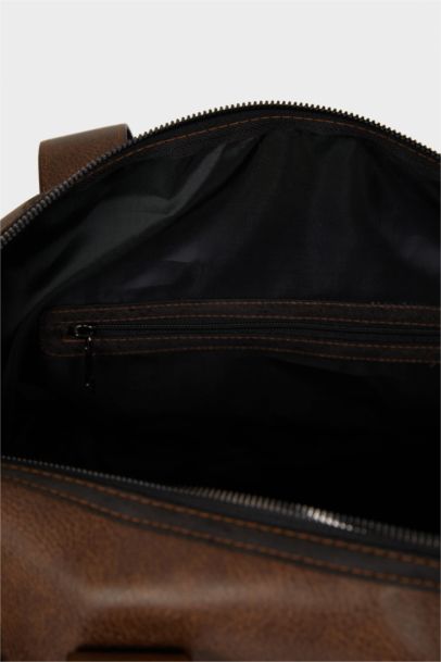 Erkek Suni Deri Spor Ve Seyahat Çantası