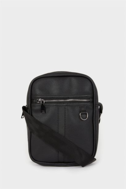 Erkek Suni Deri Çapraz Çanta