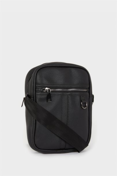 Erkek Suni Deri Çapraz Çanta