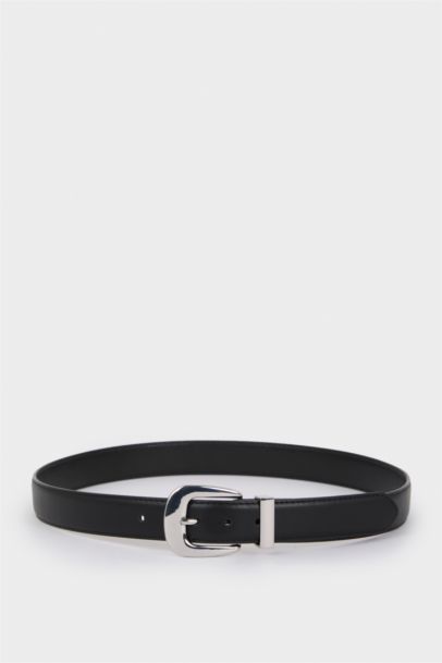 Woman Faux Leather Belt