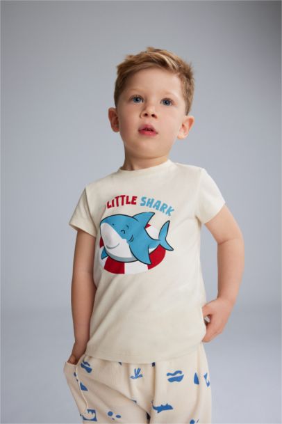 Ensemble T-shirt et Pantalon à motif requin pour bébé garçon
