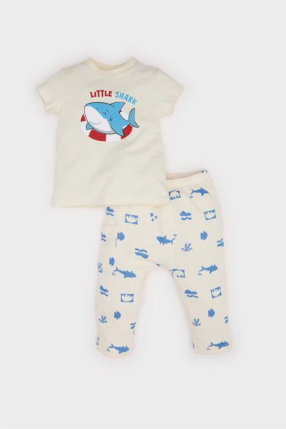 Ensemble T-shirt et Pantalon à motif requin pour bébé garçon