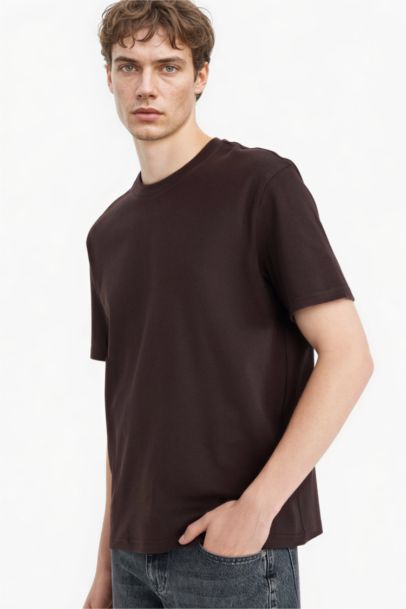 100% Cotton Regular Fit Crew Neck Basic T-Shirt