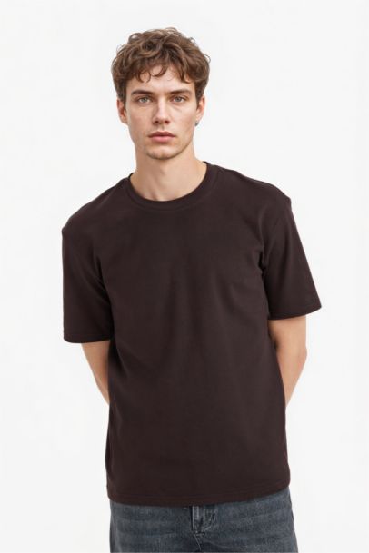 100% Cotton Regular Fit Crew Neck Basic T-Shirt