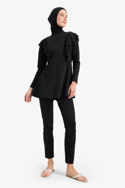 Ensemble Burkini modeste à séchage rapide Coupe régulière - 5 pièces