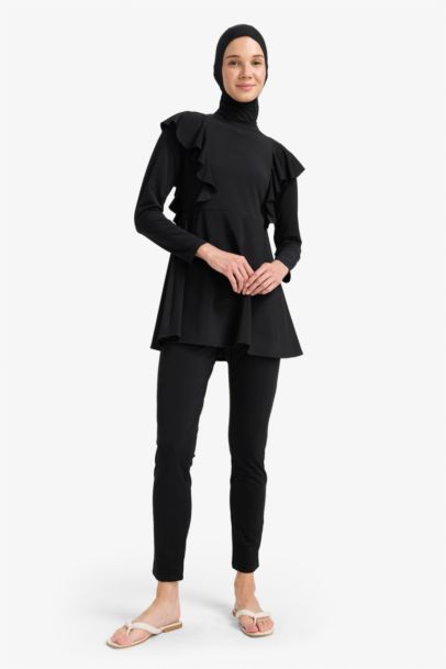 Ensemble Burkini modeste à séchage rapide Coupe régulière - 5 pièces