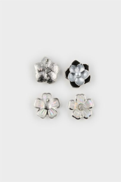Woman 2 Piece Floral Earrings