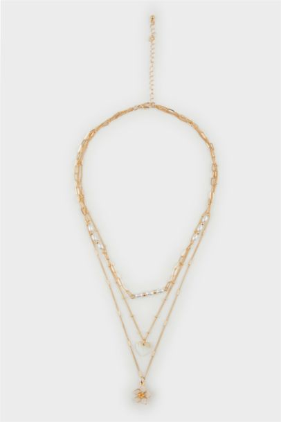 سلسلة نسائية ذهبية - 3 قطع