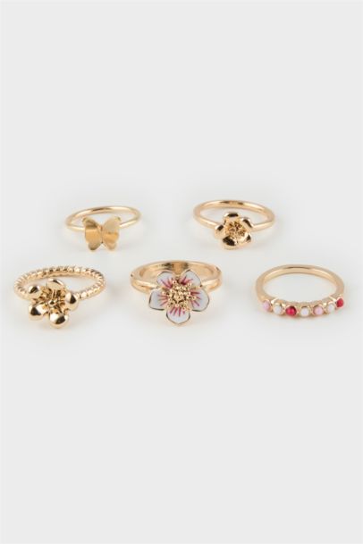 محبس نسائي ذهبي - 5 قطع