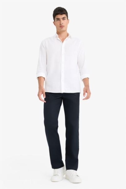 Pantalon en modal Coupe décontractée