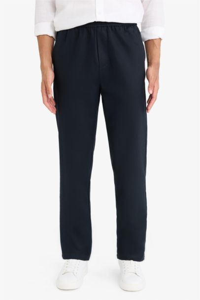 Pantalon en modal Coupe décontractée