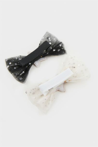 مشبك شعر بناتي ذهبي - قطعتين