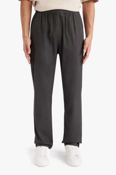 Relax Fit Regular Hem Flanel Trousers