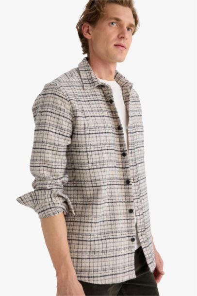 Chemise flanelle à manches longues Coupe régulière
