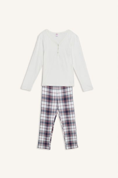 Regular Fit Long Sleeve 2 Pieces Pyjama Set