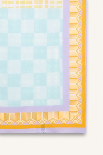 Fall in Love Regular Fit Palm Tree Patterned Cotton Beachwear