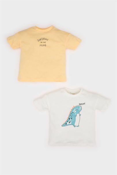 Lot de 2 T-shirts imprimés à manches courtes pour bébé garçon