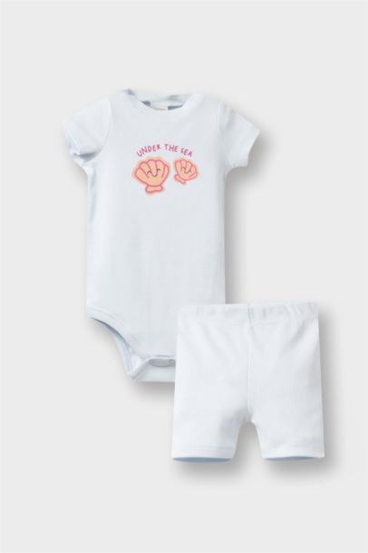 Baby Girl Rainbow Printed Corduroy 2 Piece Set