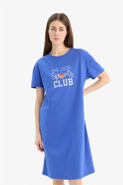 Fall in Love Regular Fit Crew Neck Dress