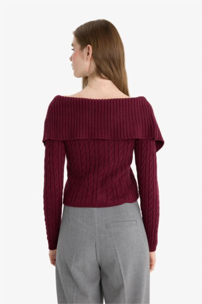 Трикотажный кардиган Regular Fit с открытыми плечами и молнией