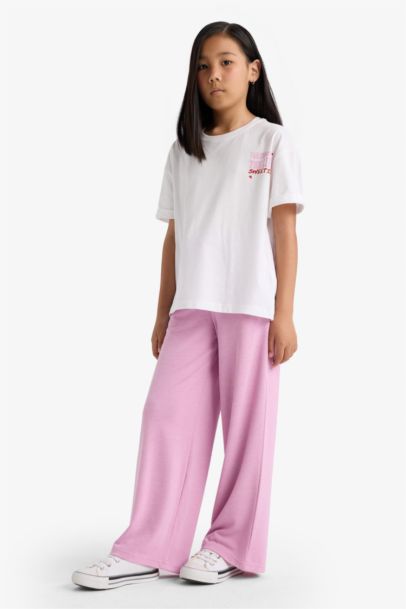 Girl Wide Leg Pocketed Trousers