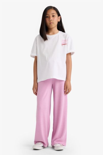 Girl Wide Leg Pocketed Trousers