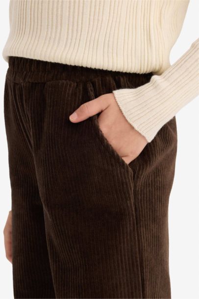 Girl Wide Leg Corduroy Trousers