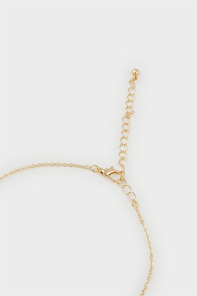 Woman Floral Gold Necklace