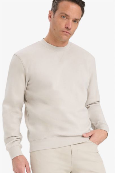 Cotton Regular Fit Crew Neck Sweatshirt