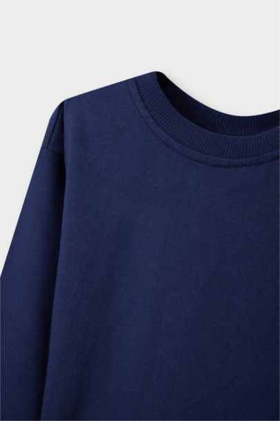 Baby Boy Crew Neck Basic Long Sleeve T-Shirt