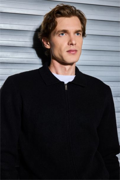 كارديجان تريكو قصة عادية بياقة بولو