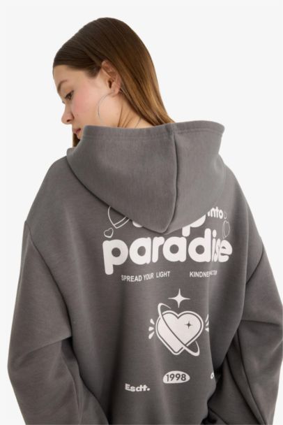 Oversize Fit Printed Sweatshirt