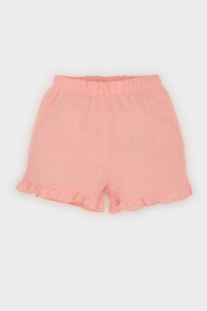 Girl Floral Poplin Blouse Shorts 2 Piece Set