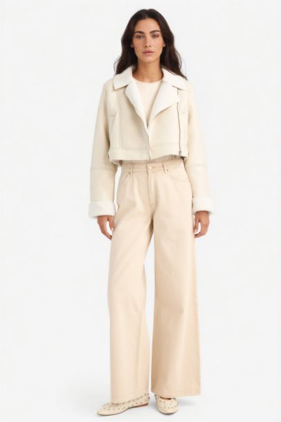 Regular Fıt Suni Kürk Astarlı Mont