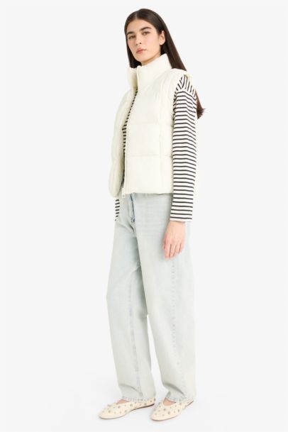 Gilet doudoune à fermeture zip Coupe régulière