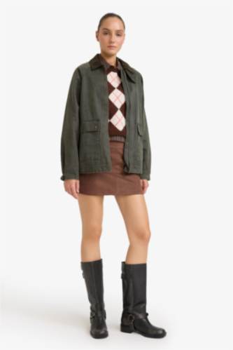 جاكيت خفيف مقاوم للماء قصة مريحة بياخة بولو