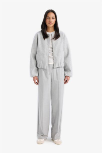 Regular Fit Crew Neck Cachet Jacket