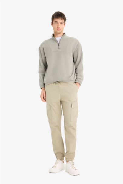 Boxy Fit Printed Long Sleeve Sweatshirt